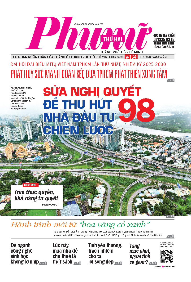 Phụ Nữ Thứ Hai - Số 134 - 1/12/2025