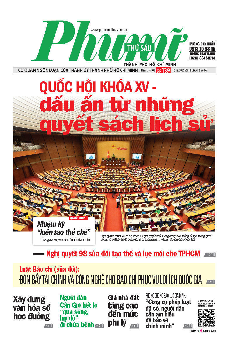 Phụ Nữ Thứ Sáu - Số 139 - 12/12/2025