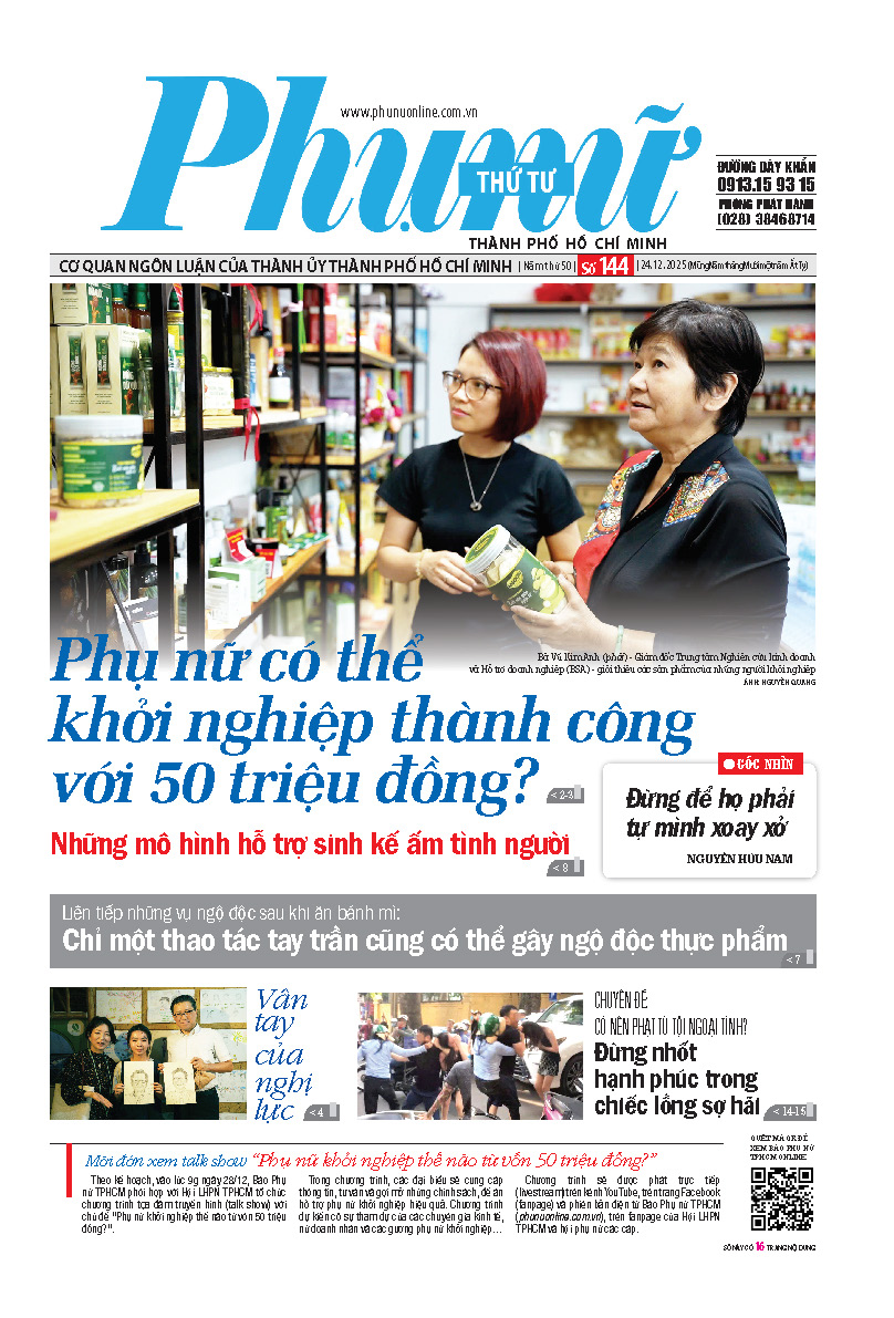 Phụ Nữ Thứ Tư - Số 144 - 24/12/2025