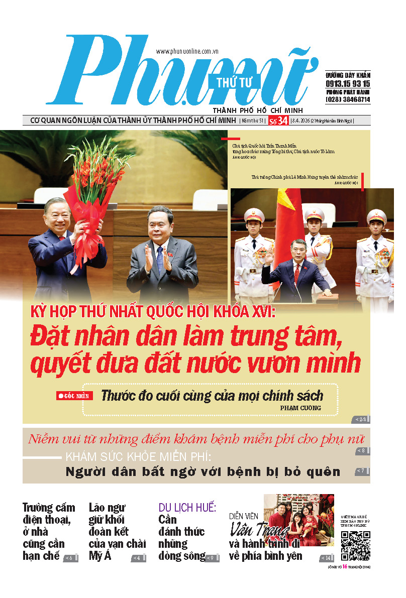 Phụ Nữ Thứ Tư - Số 34 - 8/04/2026