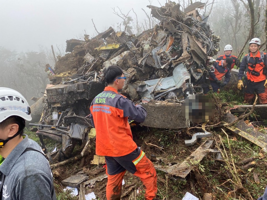Hiện trường vụ tai nạn - Ảnh: Sở cứu hỏa quốc gia Đài Loan