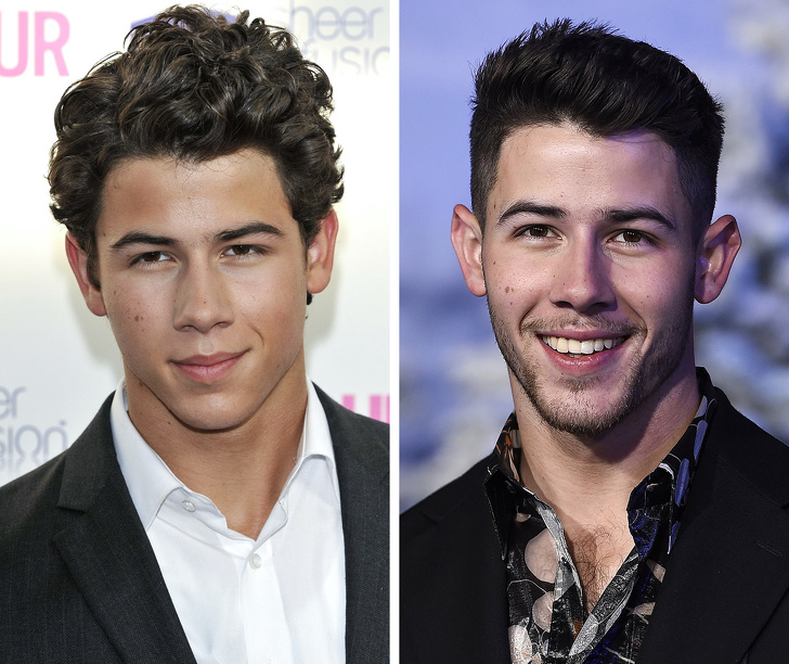 Nick Jonas của hiện tại vẫn điển trai giống như 10 năm trước nhưng vẻ đẹp của anh đã trở nên phong trần, nam tính hơn so với hình ảnh dễ thương trước đây.