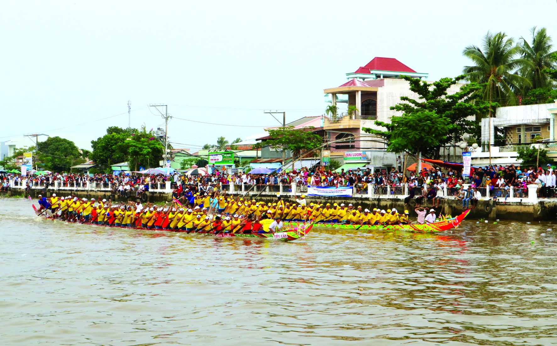 Đua ghe ngo trên sông Long Bình