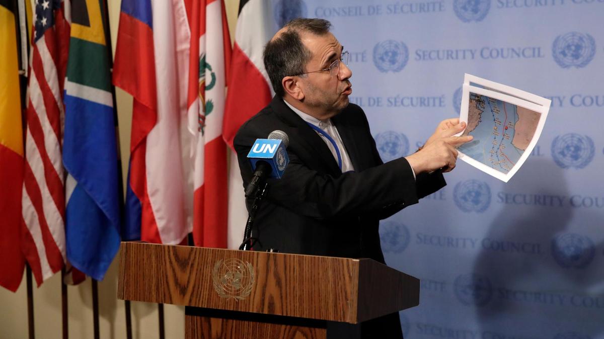 Đại sứ Iran tại Liên Hiệp Quốc Majid Takht Ravanchi. Ảnh: EPA