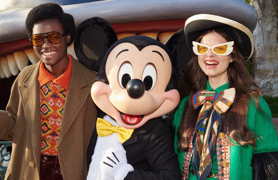 BST mới của Gucci lấy cảm hứng từ thế giới hoạt hình Disney, mà trung tâm là nhân vật chuột Mickey.