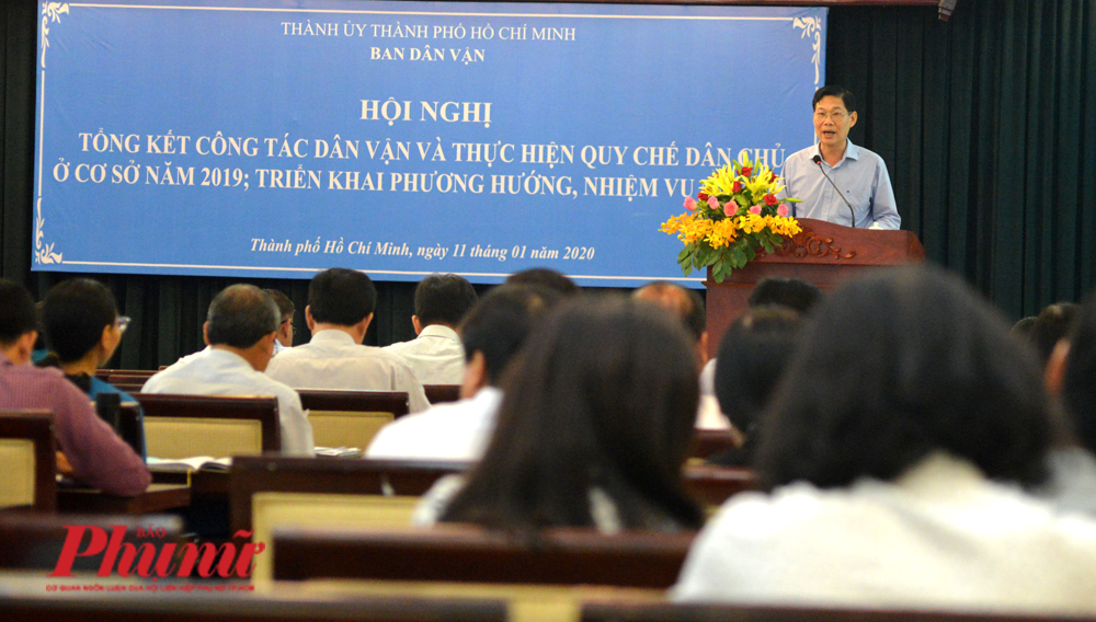 Ông Đỗ Văn Phớn - Vụ Trưởng, Trưởng cơ quan Thường trực Ban Dân vận Trung ương tại TP.HCM