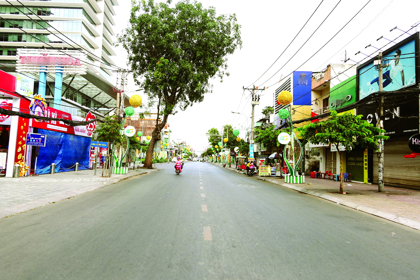 Thành phố Hồ Chí Minh ngày mùng Một tết ẢNH: KEO TRUONG