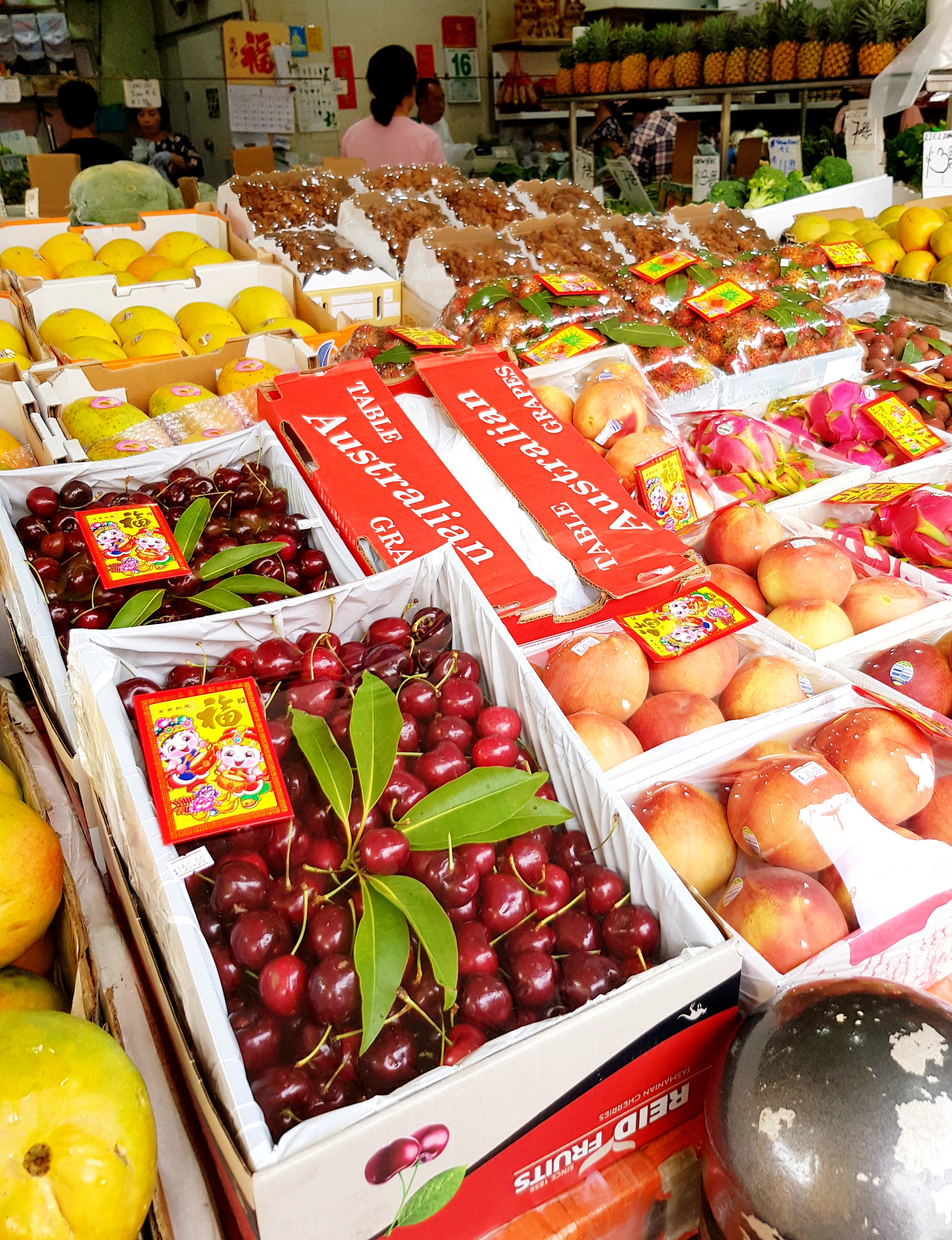 Một thùng cherry 4kg giá đã lên đến 150 AUD ở  phố Cabramatta