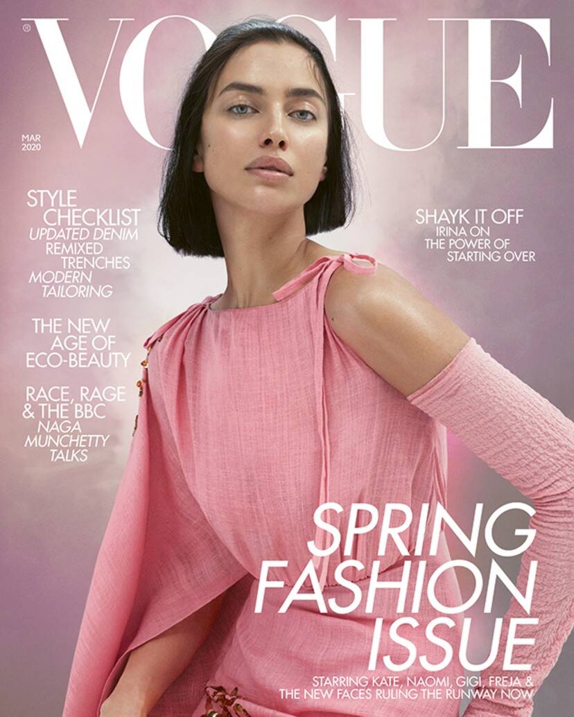 Hình ảnh của Irina Shayk trên bìa tạp chí Vogue