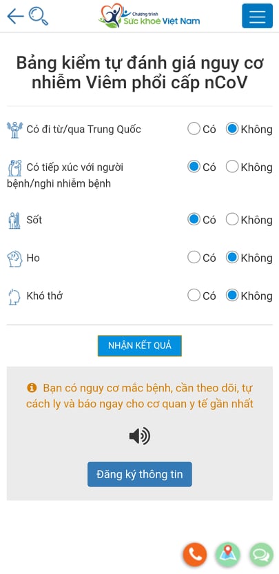 Điểm nổi bật là người dân có thể theo dõi, đánh giá sức khỏe của mình để kịp thời báo với cơ sở y tế gần nhất để được tư vấn, điều trị.