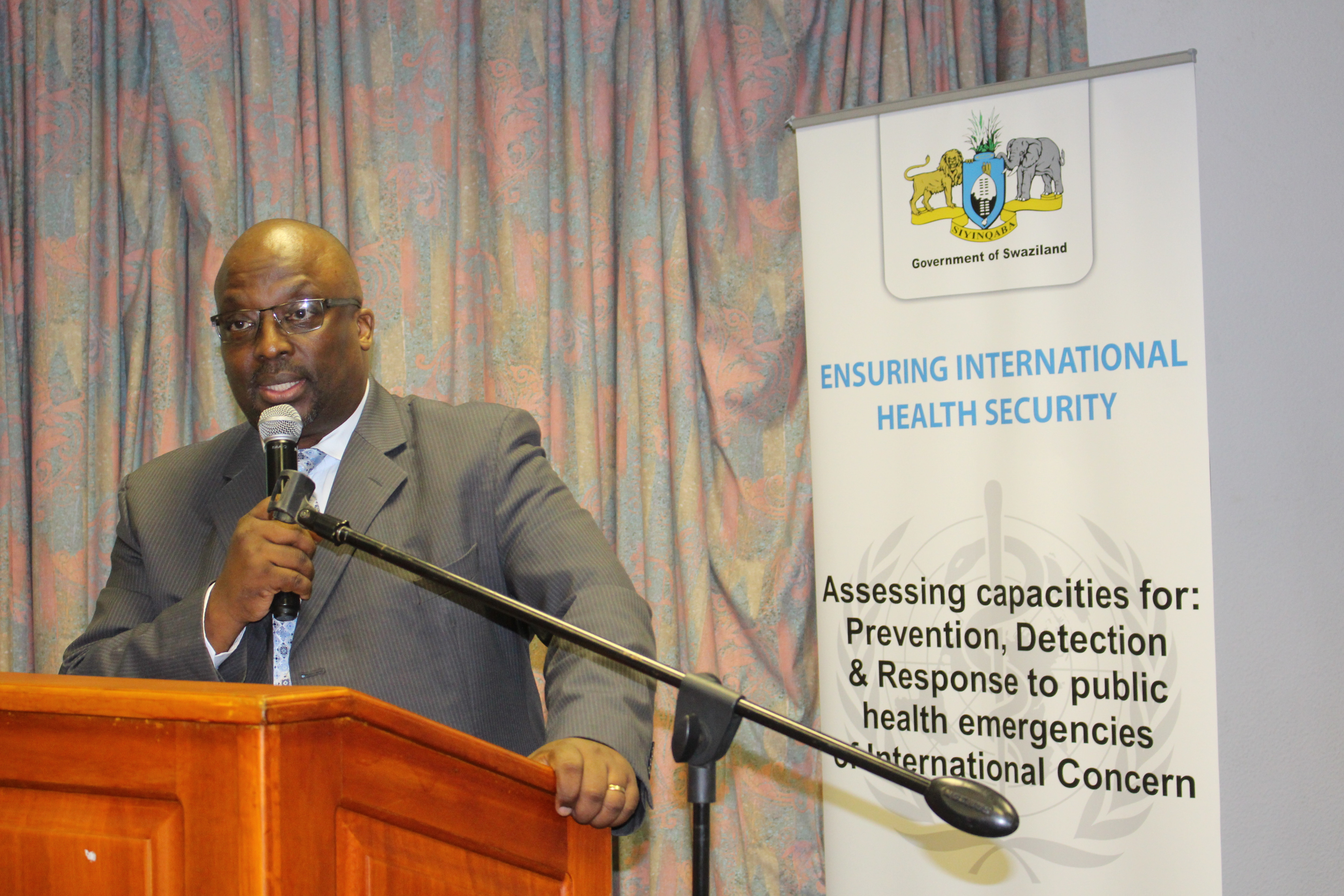 Giám đốc Cơ quan Dịch vụ Y tế eSwatini, Tiến sĩ Vusi Magagula. Ảnh: WHO