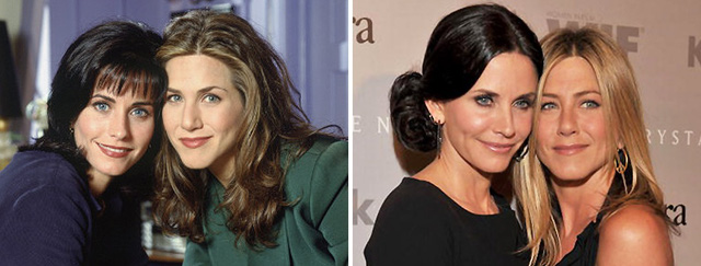 Jennifer Aniston và Courteney Cox quen biết nhau khi góp mặt trong series phim truyền hình ăn khách Friends năm 1994. Sau khi phim đóng máy, hai nữ diễn viên đã duy trì mối quan hệ bạn tốt cho đến tận bây giờ, được giới truyền thông đánh giá là một trong những tình bạn chân thành nhất Hollywood.