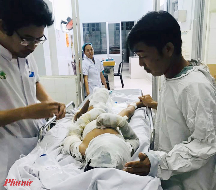 Bé V. đang được theo dõi tích cực tại Bệnh viện Nhi Đồng 2 TPHCM
