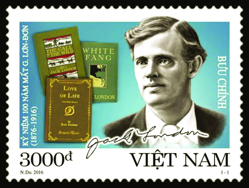 Bộ tem kỷ niệm 100 năm ngày mất của nhà văn Jack London