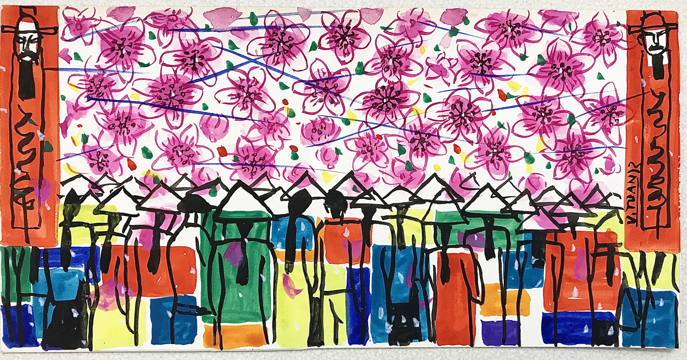 Tháng Giêng (14x28cm) Ảnh: HANOI STUDIO
