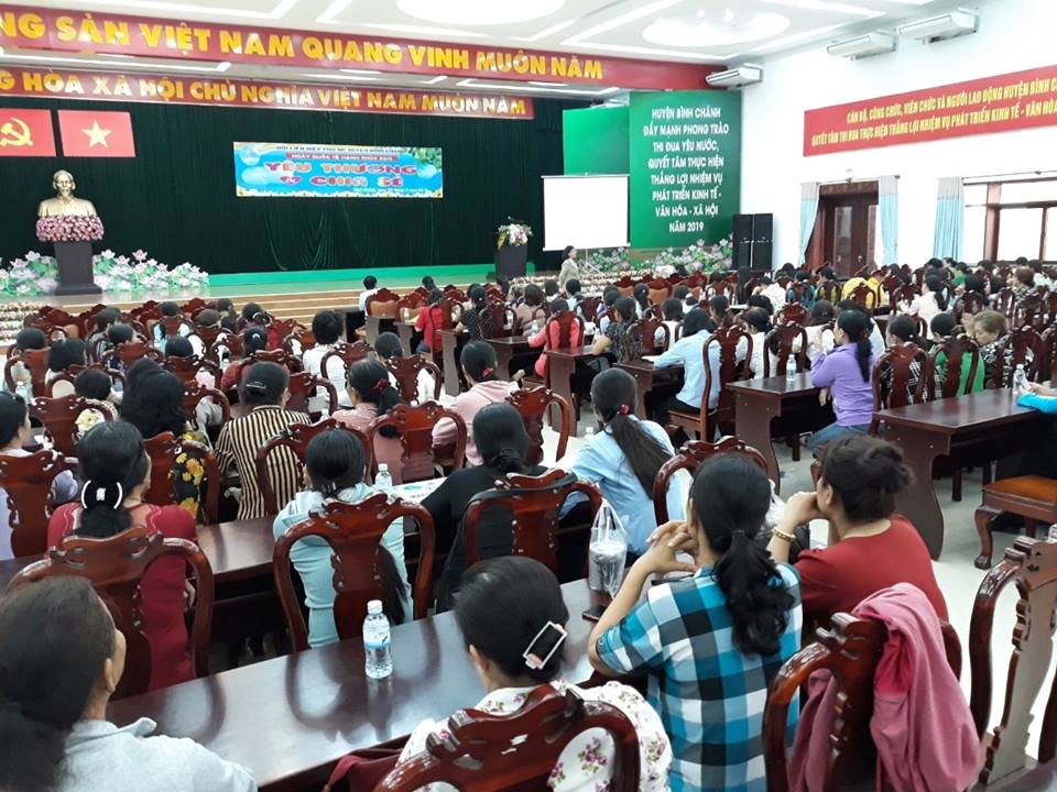 Trong năm 2019, Hội Liên hiệp phụ nữ các cấp ở Huyện Bình Chánh đã tổ chức 