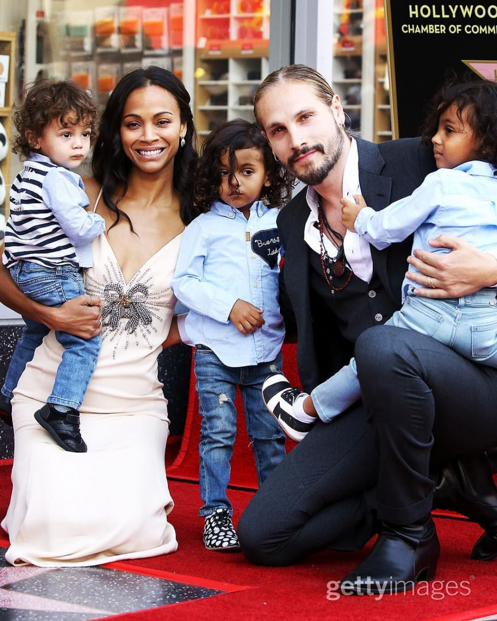 Cặp song sinh của nữ diễn viên 'Avatar' Zoe Saldana và chồng Marco Perego chào đời vào năm 2015.