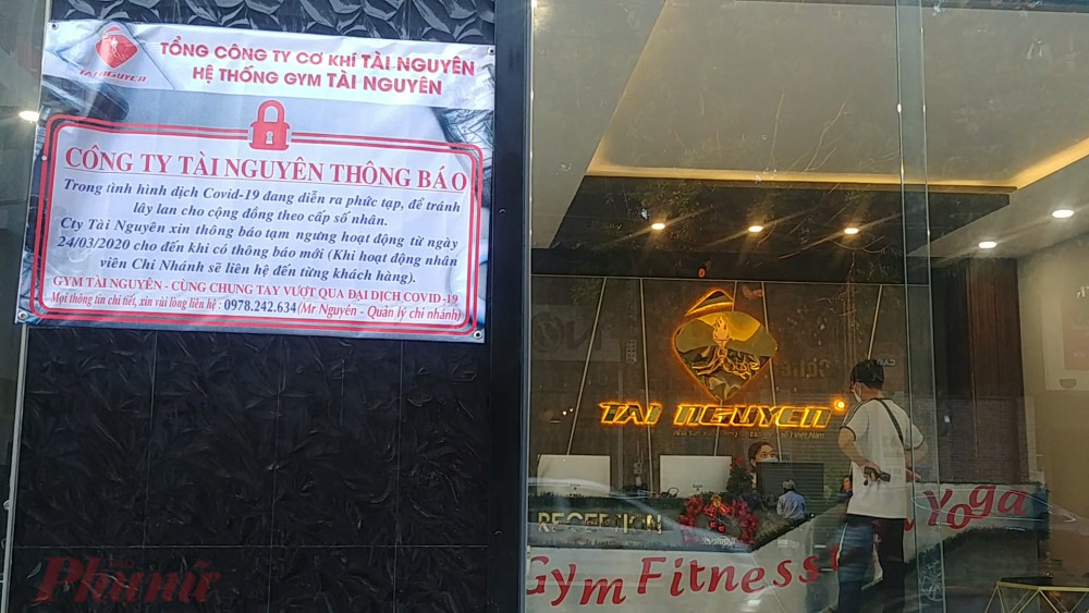 Một phòng tập gym trên đường Gò Dầu, quận Tân Phú chuẩn bị đóng cửa