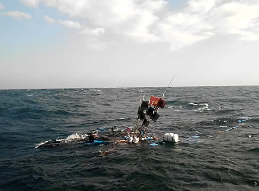 Một tàu cá Quảng Ngãi bị tông chìm vào năm 2015 - Ảnh tư liệu