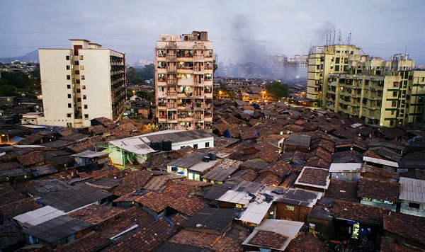 Khu ổ chuột Dharavi, Mumbai, Ấn Độ.