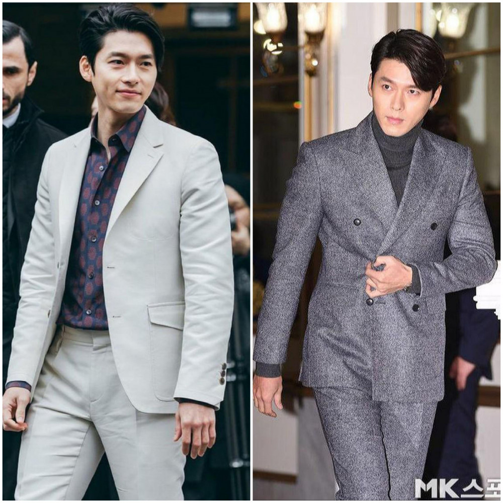 Tương tự trên phim, ngoài đời Hyun Bin khá ưu chuộng những bộ vest, suit tối màu. Anh thường xuyên kết hợp áo thun cổ lọ, sơ mi với vest vừa phóng khoáng mà không kém phần chỉn chu. Xuất thân trong một gia đình có truyền thống hiếu học, đời tư trong sạch giúp Hyun Bin luôn là một trong những quý ông độc thân đắt giá nhất màn ảnh xứ Hàn.