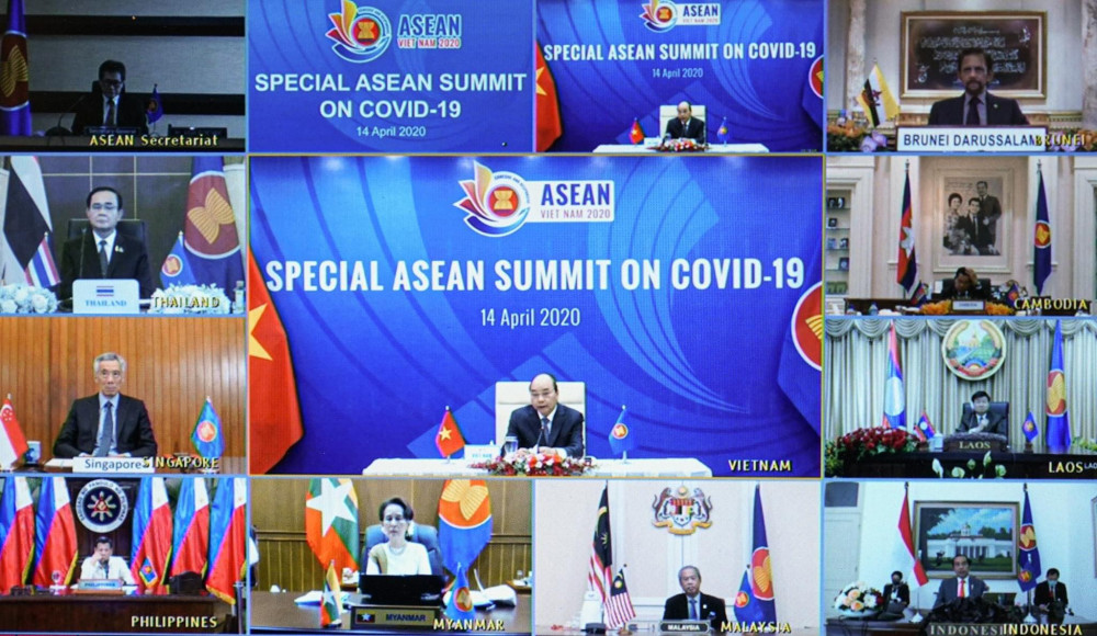 Thủ tướng Nguyễn Xuân Phúc chủ trì Hội nghị Cấp cao đặc biệt ASEAN  - Ảnh: VGP/Quang Hiếu