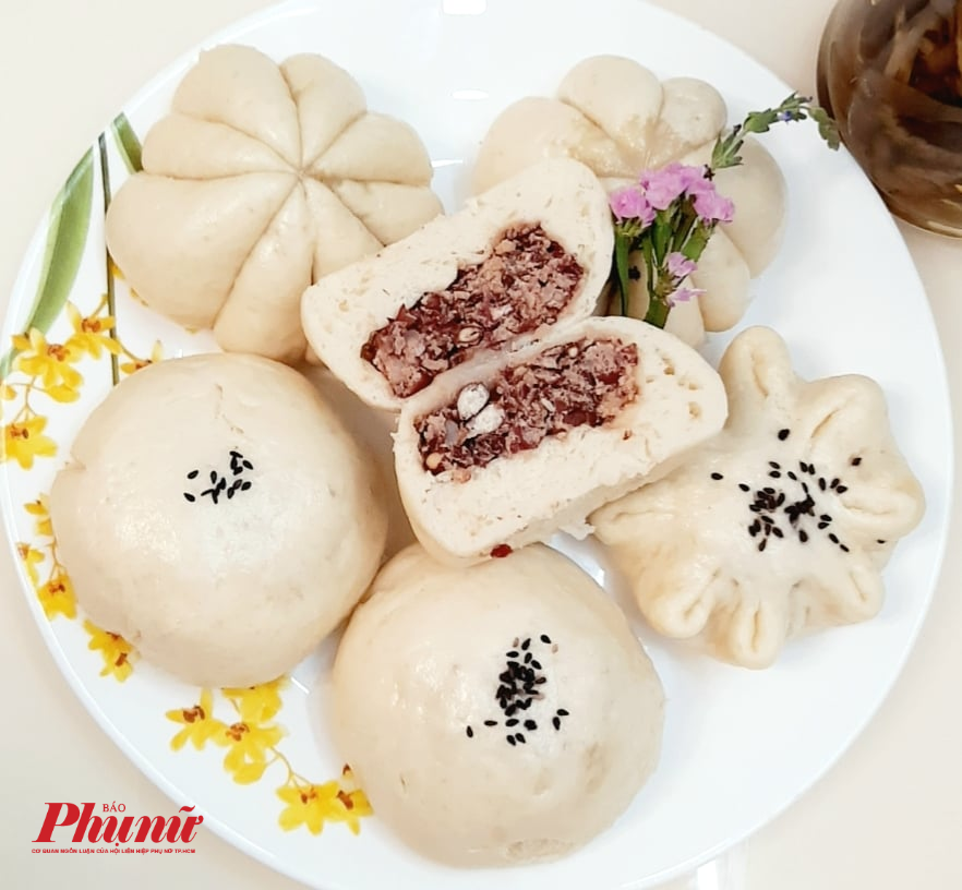Những chiếc bánh bao  handmade của chị Hoàng Hiền, một mẹ bỉm sữa tại Thành phố Hồ Chí Minh.