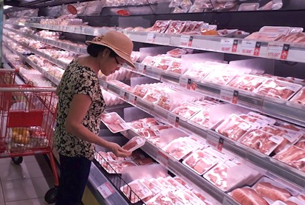 Chính phủ đã cho nhập khẩu thịt heo để giảm giá thành mặt hàng này trong nước.