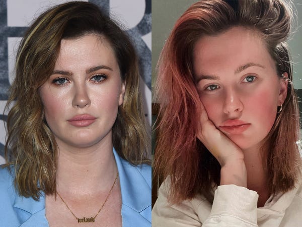 Ireland Baldwin thử nghiệm màu tóc hồng pastel khiến phong cách của cô trở nên ấn tượng và cá tính hơn.