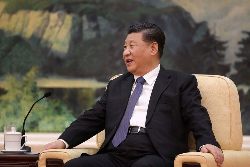 Chủ tịch Trung Quốc Tập Cận Bình trong buổi tiếp Tổng giám đốc Tổ chức Y tế Thế giới (WHO) Tedros Adhanom tại Bắc Kinh - Ảnh: Reuters