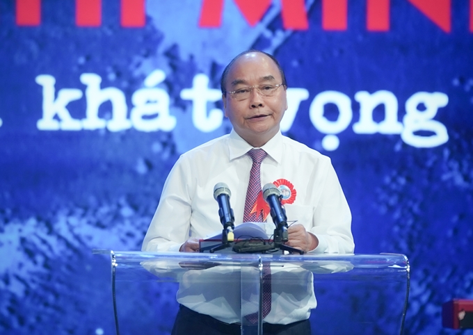 Thủ tướng Nguyễn Xuân Phúc phát biểu tại Chương trình (Ảnh: QH)