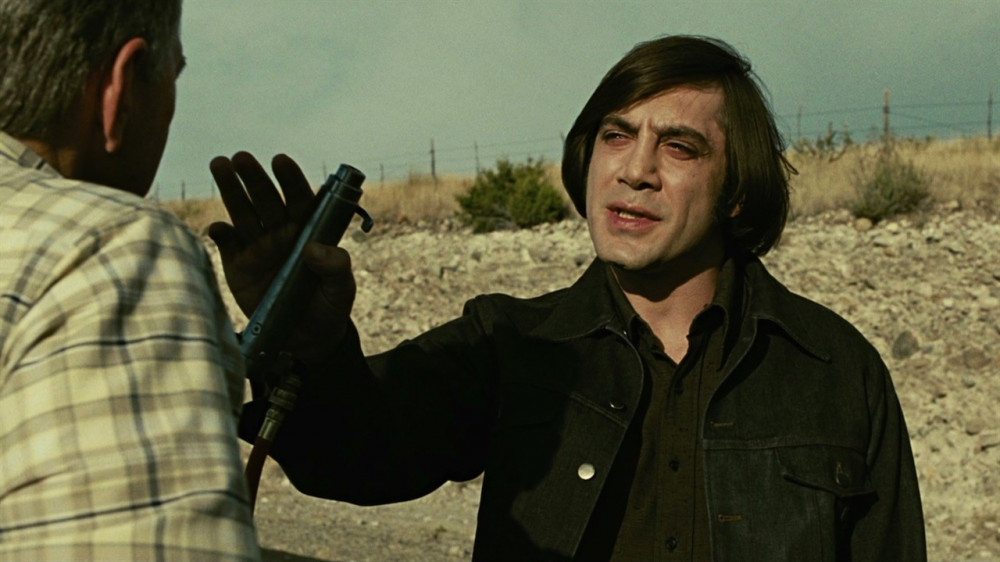 Diện mạo của Javier Bardem khi đóng No country for old men (2007).