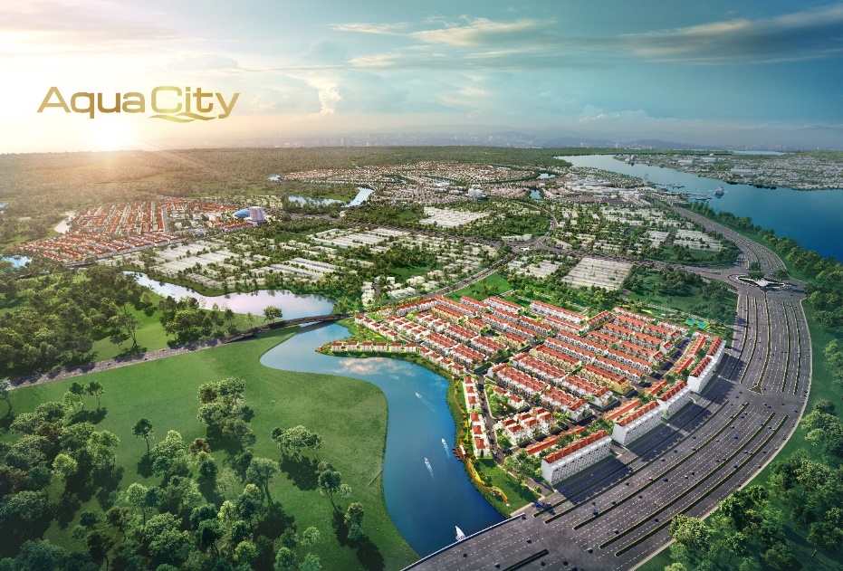 Phân khu River Park 1 thuộc khu đô thị sinh thái thông minh Aqua City quy mô gần 1.000ha ở phía Đông TP.HCM mang lại giá trị sống sinh thái đẳng cấp cho cư dân.