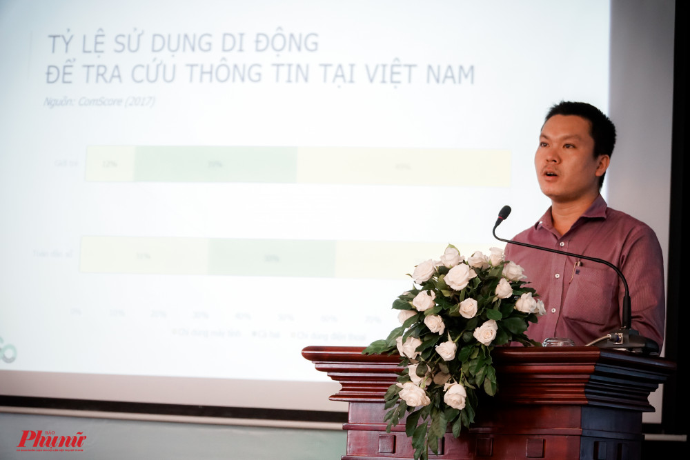 Ông Lê Hoàn, Phó Giám đốc Trung tâm Quản lý giao thông công cộng, chia sẻ về ứng dụng