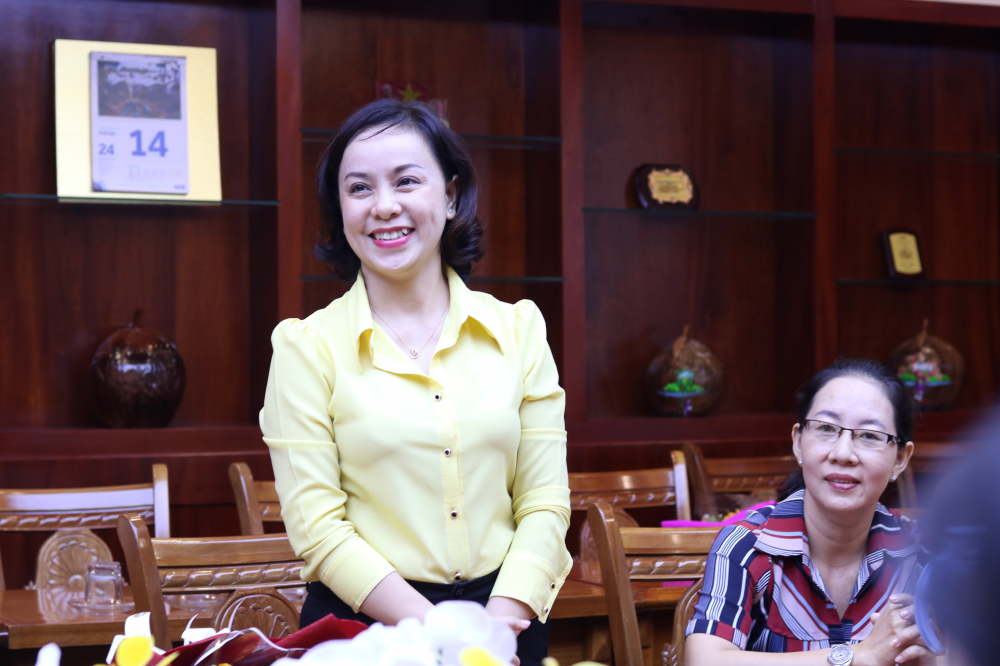 Tân Chủ tịch Hội LHPN quận 11 Trần Thị Phi Yến. 