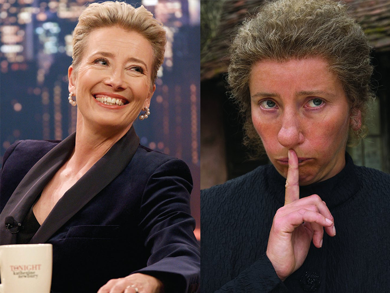 Emma Thompson trong Nanny McPhee and The Big Bang già nua, xấu xí.