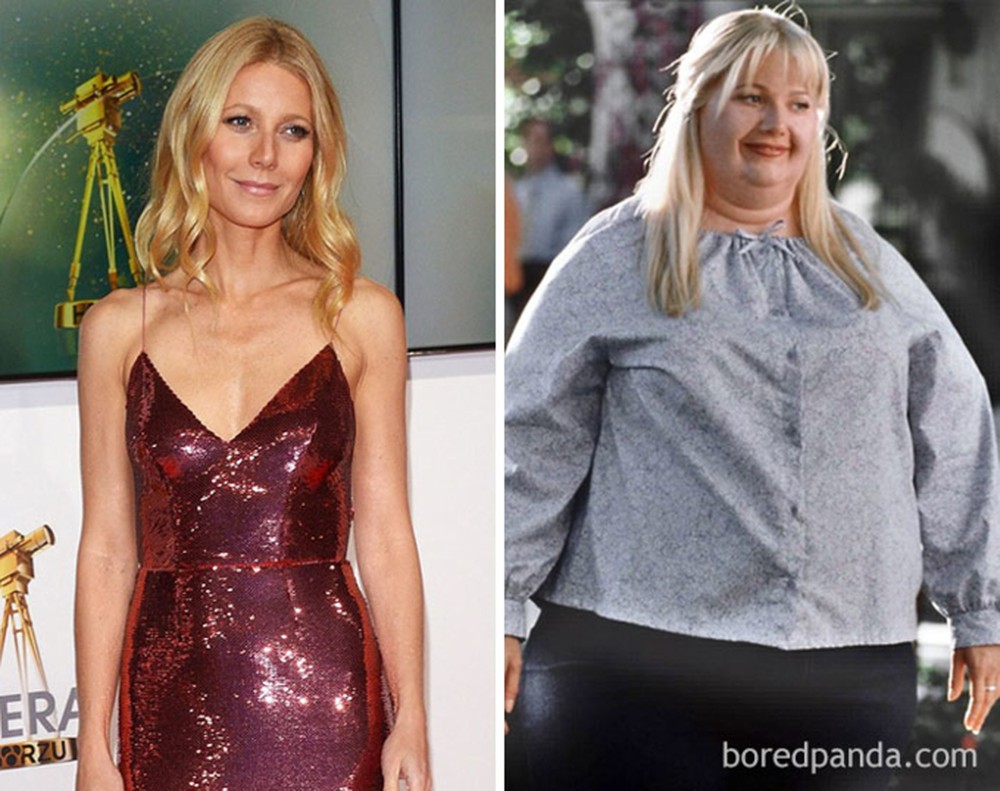 Gwyneth Paltrow phải mặc bộ đồ nặng hơn 10kg khi đóng Shallow Hal.