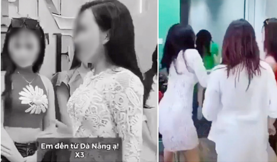 Hình ảnh Nguyễn Ngọc Thúy kỳ thị người dân Đà Nẵng trong clip tik tok, ảnh cắt ra từ clip.