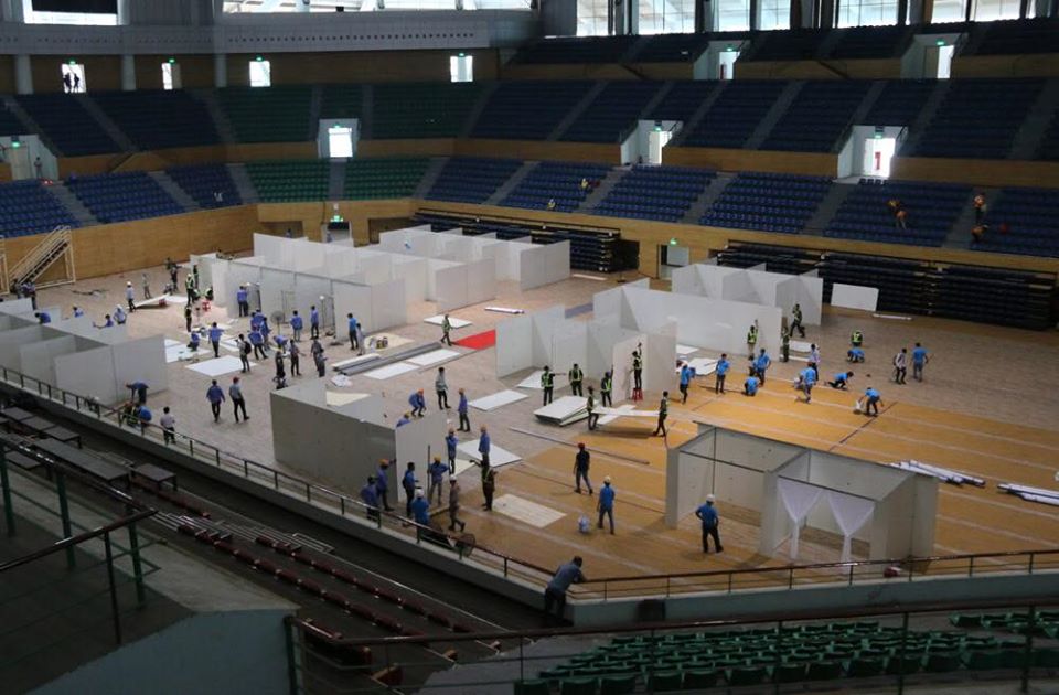Đà Nẵng gấp rút xây dựng cơ sở điều trị COVID-19 tại Cung thể thao Tiên Sơn