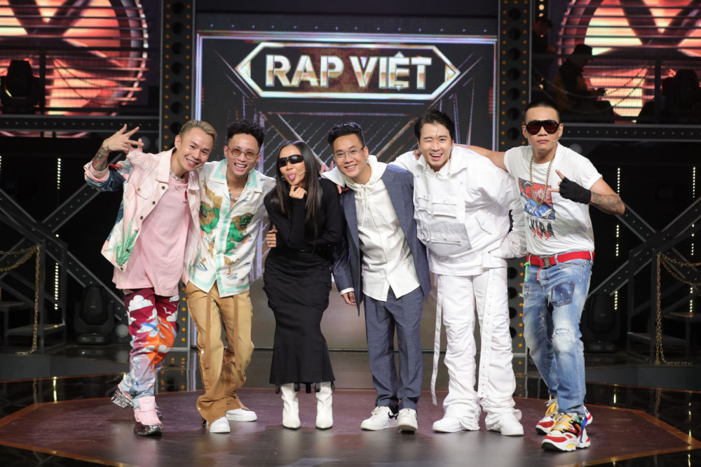 Dàn huấn luyện viên, giám khảo là những rapper hàng đầu tại Việt Nam của Rap Việt.