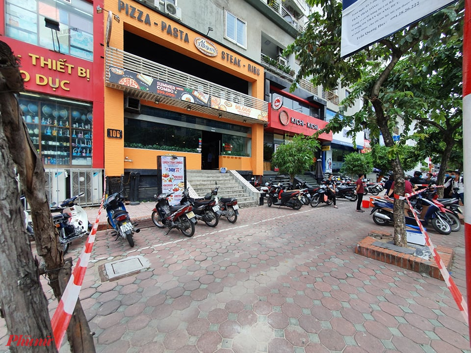 Quán Pizza Al Fresco's nơi ghi nhận 2 bệnh nhân mắc COVID-19 là 447 và 812.