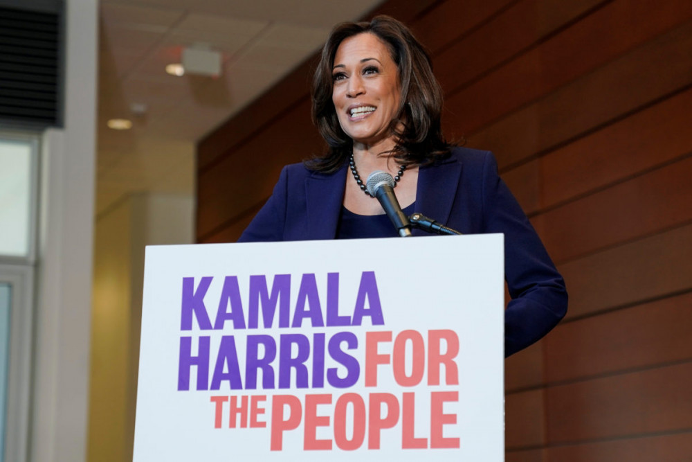 Kamala Harris trong chiến dịch tranh cử Tổng thống vào năm 2019