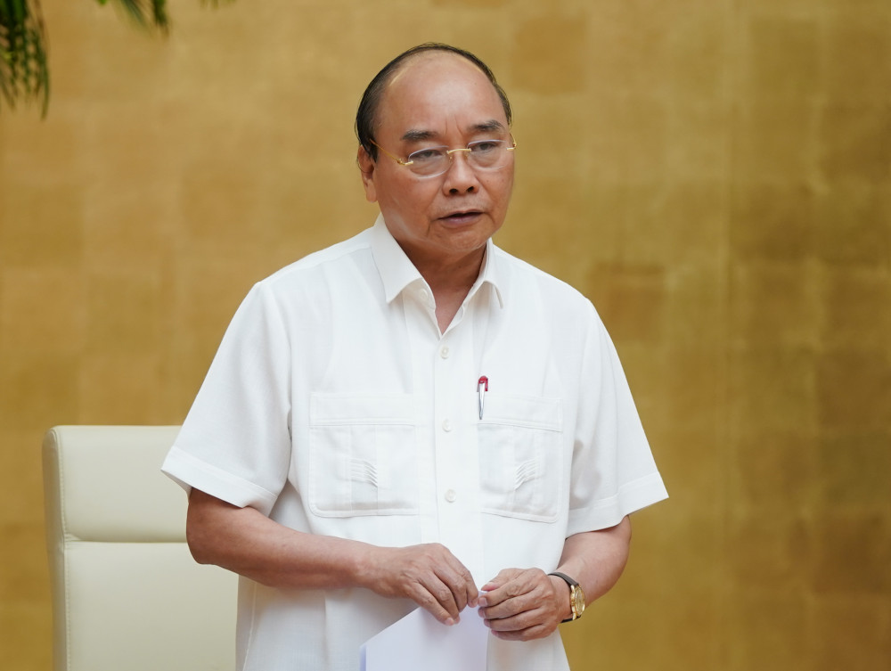 Thủ tướng Nguyễn Xuân Phúc chỉ đạo tại cuộc họp