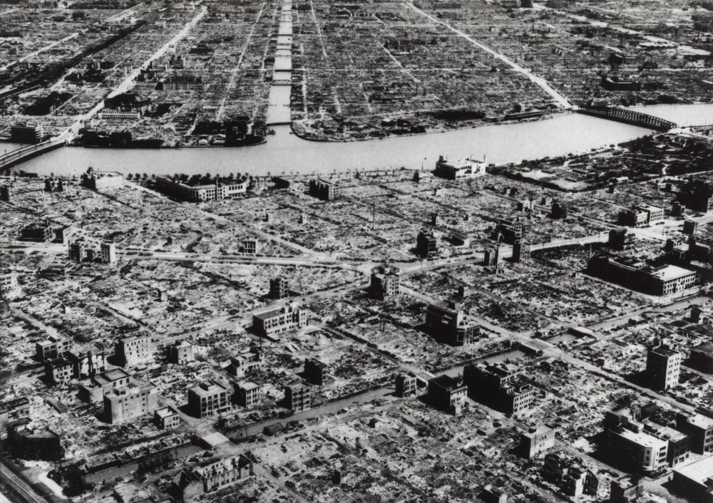 Quang cảnh Tokyo sau vụ đánh bom tháng 3/1945.