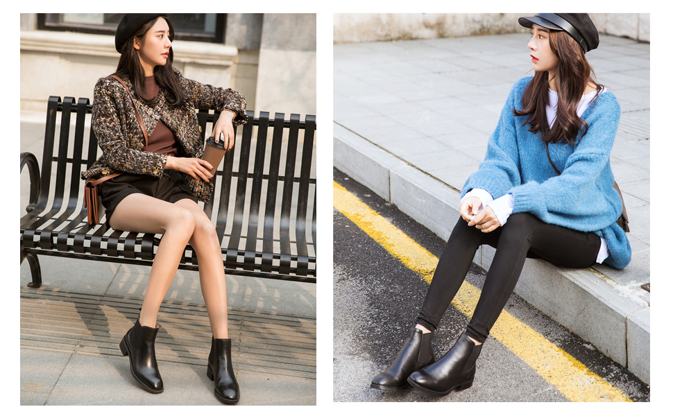 Chelsea Boots: Mẫu giày này từng là phụ kiện giúp các quý ông tôn lên vẻ nam tính, mạnh mẽ. Tuy nhiên ngày nay, nhiều cô nàng theo đuổi phong cách cá tính cũng rất ưa chuộng xu hướng này. Vẻ trẻ trung và năng động của Chelsea Boots kết hợp cùng sự phóng khoáng, phong trần của áo khoác biker và quần jeans sẽ mang lại dáng vẻ của một “rocker” hoàn hảo cho bạn.