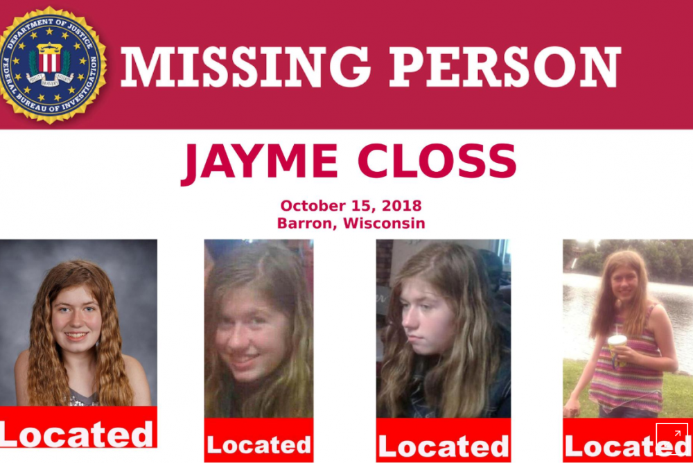 Hình ảnh nhận diện của cô bé Jayme Closs được cảnh sát công bố để người dân hỗ trợ tìm kiếm - Ảnh: FBI/Reuters