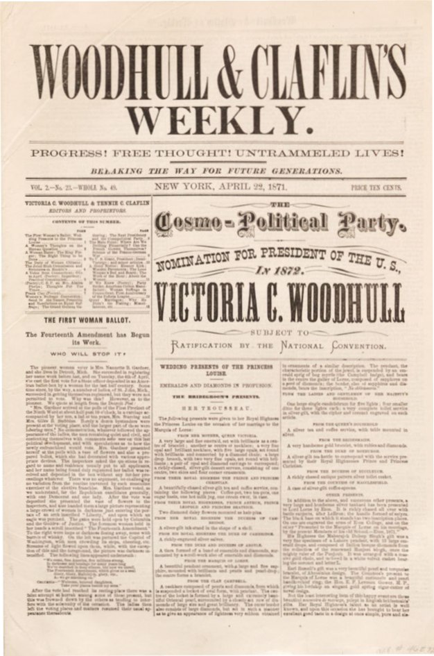 Ấn phẩm Woodhull and Claflin’s Weekly 