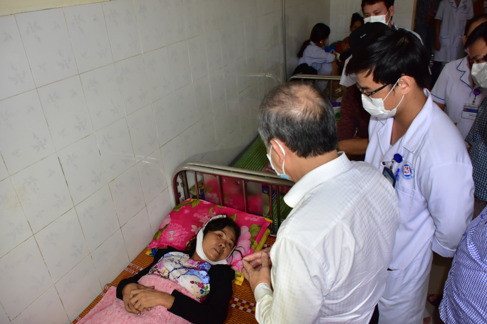 Nhiều người bị thương đã được đưa đến điều trị tại Bệnh viện Đa khoa Thị xã Hương Thủy