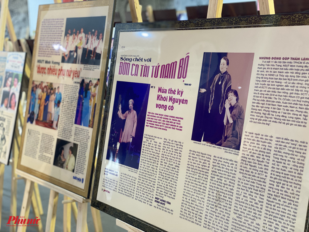 Hơn 300 bức ảnh về cuộc đời của NSND Minh Vương được trưng bày trong khuôn khổ ngày lễ giỗ tổ sân khấu tại Nhà Văn hoá Thanh niên