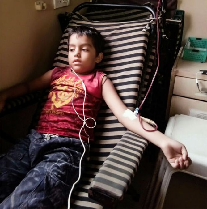 Có tơi 2 triệu trẻ em mắc căn bệnh thiếu máu Thalassemia ở Ấn Độ - Ảnh: Rediff Archives